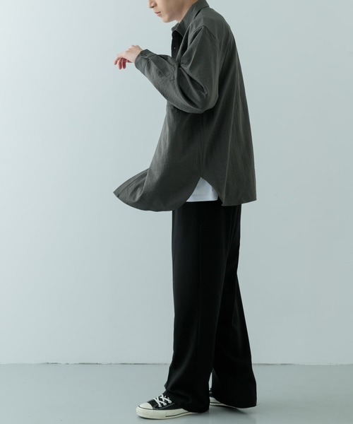 ITEMS URBANRESEARCH(アイテムズ アーバンリサーチ)の「ダブルポケットユーティリティーシャツ(シャツ/ブラウス・メンズ・ダークグレー/ブラウン系その他/カーキ・MEDIUM/LARGE)」の20枚目の写真