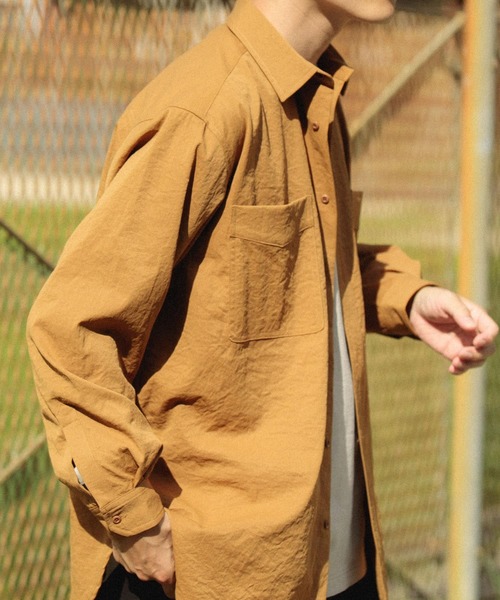 ITEMS URBANRESEARCH(アイテムズ アーバンリサーチ)の「ダブルポケットユーティリティーシャツ(シャツ/ブラウス・メンズ・ダークグレー/ブラウン系その他/カーキ・MEDIUM/LARGE)」の17枚目の写真