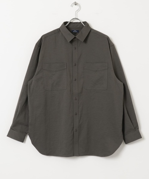 ITEMS URBANRESEARCH(アイテムズ アーバンリサーチ)の「ダブルポケットユーティリティーシャツ(シャツ/ブラウス・メンズ・ダークグレー/ブラウン系その他/カーキ・MEDIUM/LARGE)」の16枚目の写真