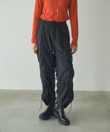 Happy John（ハッピージョン）の「drawstring gather wide pants/ドロストギャザーワイドパンツ（その他パンツ）」