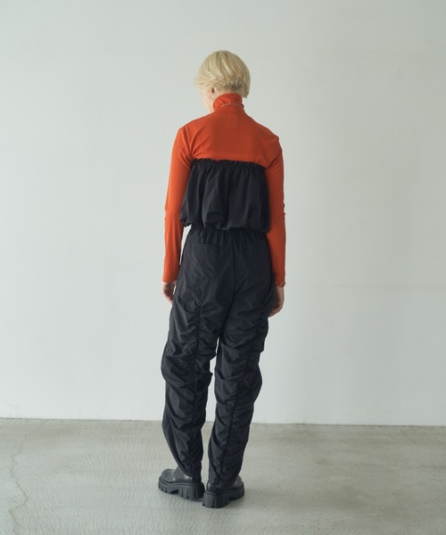 Happy John（ハッピージョン）の「drawstring gather wide pants/ドロストギャザーワイドパンツ（その他パンツ・レディース・シルバー/ブラック・SMALL/MEDIUM）」の18枚目の写真