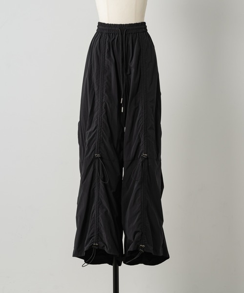 Happy John（ハッピージョン）の「drawstring gather wide pants/ドロストギャザーワイドパンツ（その他パンツ・レディース・シルバー/ブラック・SMALL/MEDIUM）」の7枚目の写真