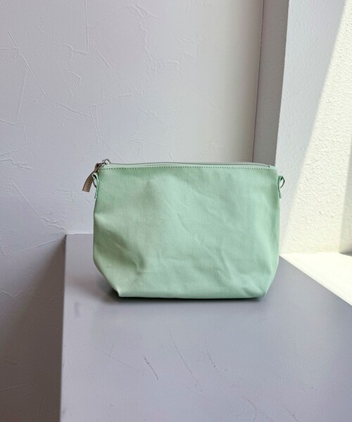 fredy emue（フレディエミュ）の「モールスキンキャンバスポーチ付トートバック（トートバッグ・レディース・ブラック/ミント・FREE）」の6枚目の写真