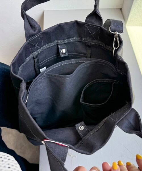 fredy emue（フレディエミュ）の「モールスキンキャンバスポーチ付トートバック（トートバッグ・レディース・ブラック/ミント・FREE）」の11枚目の写真