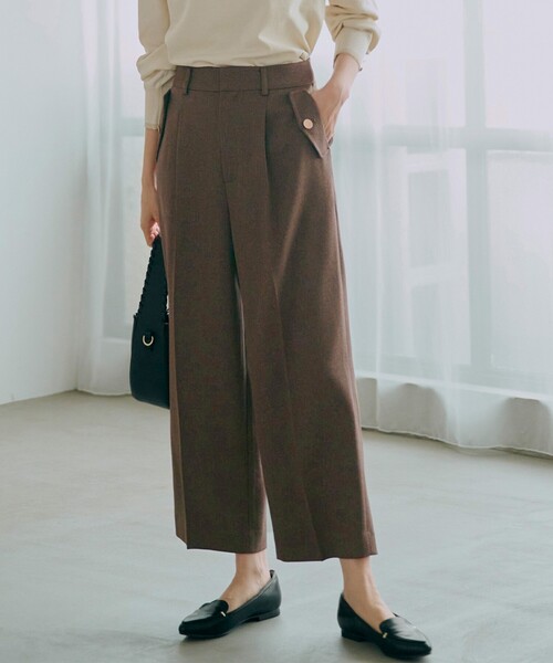 grove(グローブ)の「◆フラップポケットワイドパンツ(その他パンツ・レディース・グレー系3/ブラック/ブラウン系4/キャメル・03/02/00/01/04/05)」の3枚目の写真