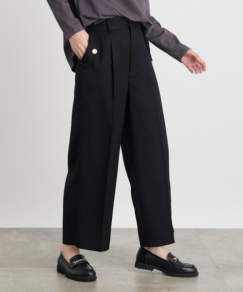 grove(グローブ)の「◆フラップポケットワイドパンツ(その他パンツ・レディース・グレー系3/ブラック/ブラウン系4/キャメル・03/02/00/01/04/05)」の7枚目の写真