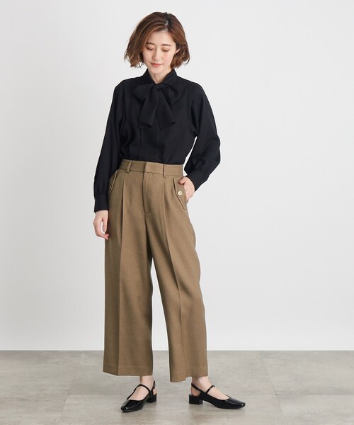 grove(グローブ)の「◆フラップポケットワイドパンツ(その他パンツ・レディース・グレー系3/ブラック/ブラウン系4/キャメル・03/02/00/01/04/05)」の12枚目の写真