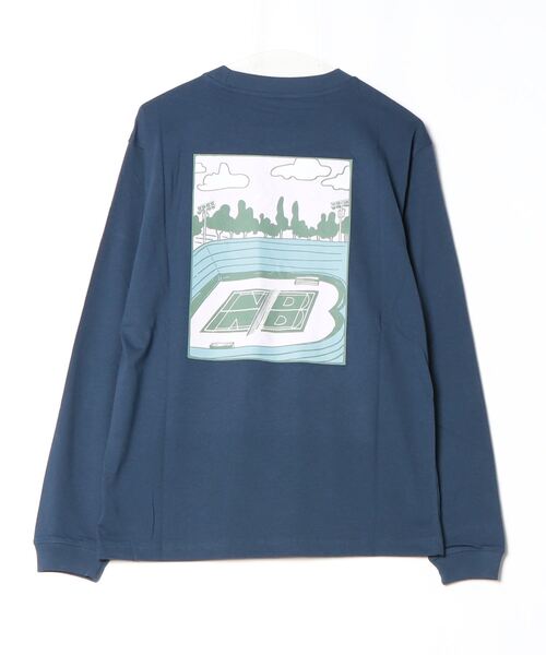 NEW BALANCE(ニューバランス)の「New Balance ロングスリーブTシャツ(Tシャツ/カットソー・メンズ・ネイビー・SMALL/MEDIUM/LARGE/X-LARGE/XX-LARGE)」の7枚目の写真
