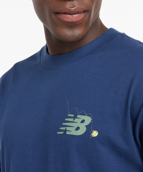 NEW BALANCE(ニューバランス)の「New Balance ロングスリーブTシャツ(Tシャツ/カットソー・メンズ・ネイビー・SMALL/MEDIUM/LARGE/X-LARGE/XX-LARGE)」の4枚目の写真