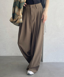 Ada. | スリータック ハイウエスト ワイド スラックス(スラックス)