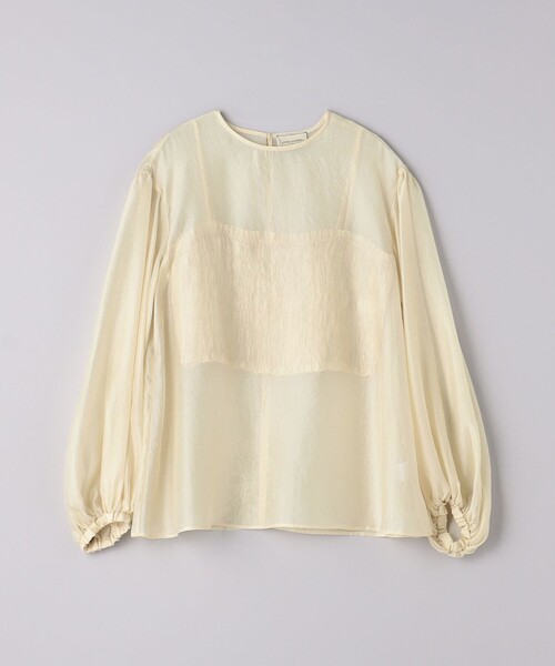 ユナイテッドアローズ ソフトオーガンジー キャミソール付き 2WAY ブラウス UNITED ARROWS（ユナイテッドアローズ）の「ソフトオーガンジー