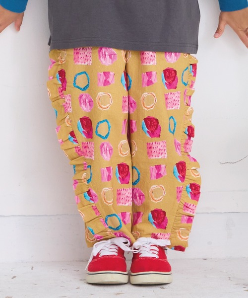 HOGAN RANCH WEAR（ホーガンランチウエア）の「サイドフリルパンツ（その他パンツ・キッズ・チャコール/マルチ・110/100/90/150/140/130/120）」の2枚目の写真