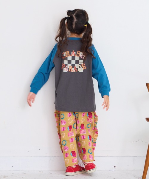 HOGAN RANCH WEAR（ホーガンランチウエア）の「サイドフリルパンツ（その他パンツ・キッズ・チャコール/マルチ・110/100/90/150/140/130/120）」の4枚目の写真