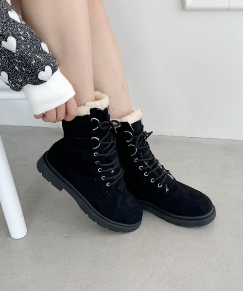 Loueme(ルエム)の「レースアップファームートンブーツ(ブーツ・レディース・ブラウン/ブラック・23.5cm/24.5cm)」の21枚目の写真