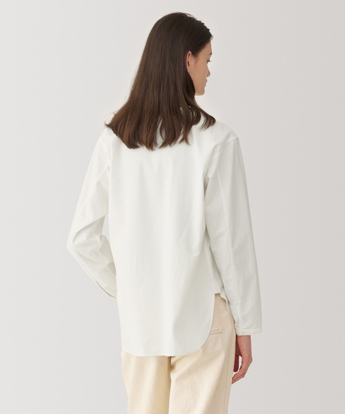 無印良品(ムジルシリョウヒン)の「〔MUJI Labo〕婦人 起毛ツイルブラウス(シャツ/ブラウス・レディース・ホワイト/ブラック/ベージュ・M/S/XL/L)」の5枚目の写真