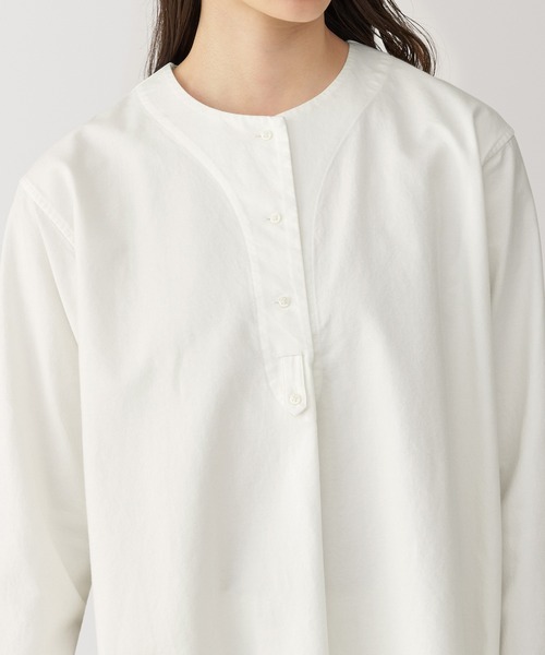 無印良品(ムジルシリョウヒン)の「〔MUJI Labo〕婦人 起毛ツイルブラウス(シャツ/ブラウス・レディース・ホワイト/ブラック/ベージュ・M/S/XL/L)」の6枚目の写真