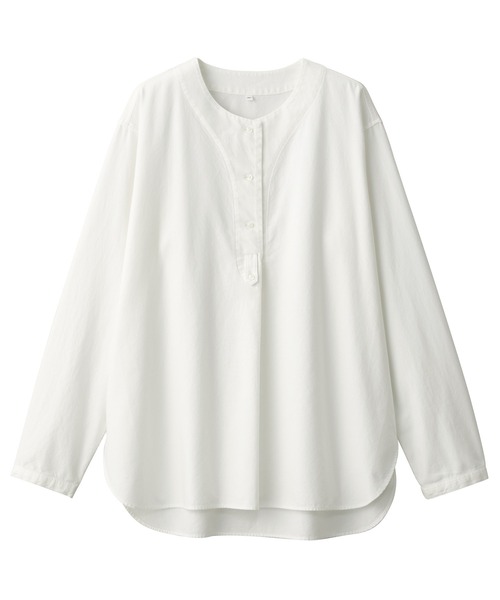 無印良品(ムジルシリョウヒン)の「〔MUJI Labo〕婦人 起毛ツイルブラウス(シャツ/ブラウス・レディース・ホワイト/ブラック/ベージュ・M/S/XL/L)」の10枚目の写真