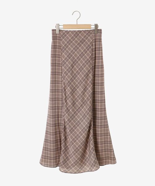 MAJESTIC LEGON（マジェスティックレゴン）の「チェックマーメイドスカート（スカート・レディース・グリーン系その他/ブラウン系その他2/ベージュ系その他2/ブルー系その他4・MEDIUM）」の10枚目の写真