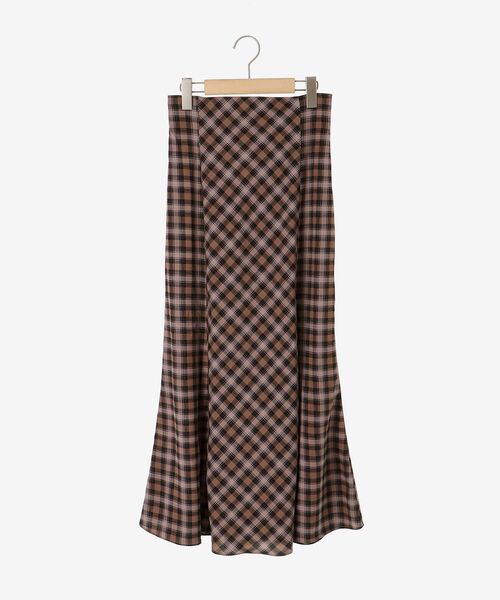 MAJESTIC LEGON（マジェスティックレゴン）の「チェックマーメイドスカート（スカート・レディース・グリーン系その他/ブラウン系その他2/ベージュ系その他2/ブルー系その他4・MEDIUM）」の11枚目の写真