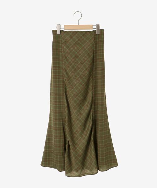 MAJESTIC LEGON（マジェスティックレゴン）の「チェックマーメイドスカート（スカート・レディース・グリーン系その他/ブラウン系その他2/ベージュ系その他2/ブルー系その他4・MEDIUM）」の12枚目の写真