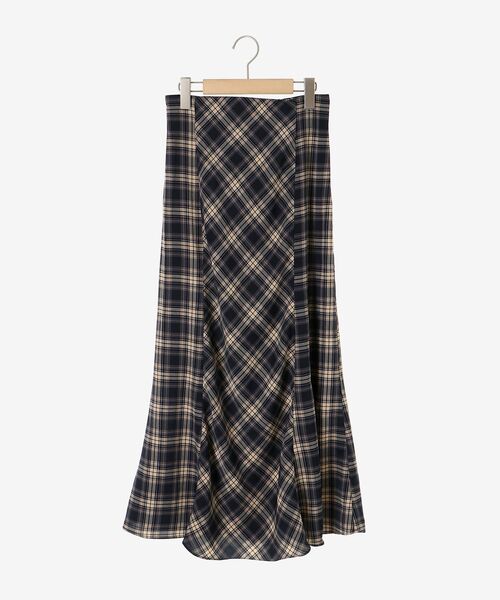 MAJESTIC LEGON（マジェスティックレゴン）の「チェックマーメイドスカート（スカート・レディース・グリーン系その他/ブラウン系その他2/ベージュ系その他2/ブルー系その他4・MEDIUM）」の13枚目の写真