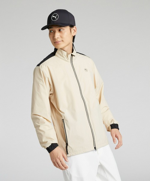 【セール】PUMA プーマ メンズ ゴルフ ストレッチ タフタ バックサイド ロゴ F ジャケット（ブルゾン）｜PUMA（プーマ）