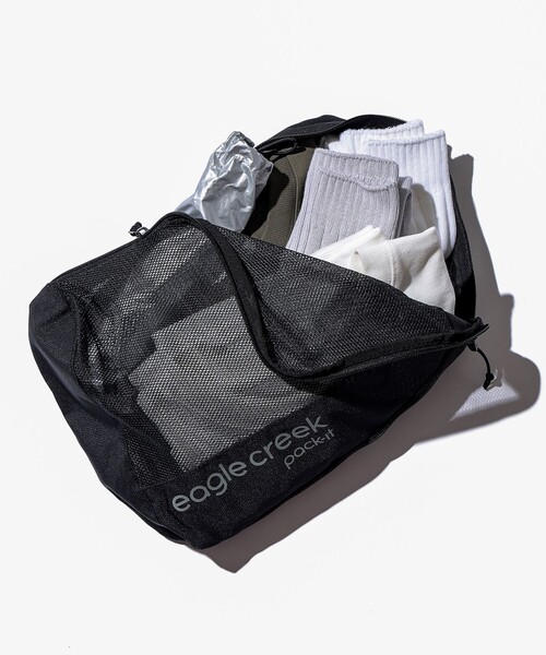 EagleCreek（イーグルクリーク）の「Eagle Creek / Pack-It Reveal Cube M（ポーチ・レディース・ブラック/グレー・ONE SIZE）」の4枚目の写真