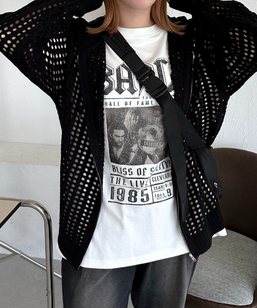 apres jour mignon(アプレジュールミニョン)の「【apresjour mignon SOIE】ユニセックスメッシュニットパーカー【ZOZOTOWN限定アイテム】(パーカー・レディース・ブラック/オレンジ/グレイッシュベージュ・MEDIUM/X-LARGE)」の13枚目の写真