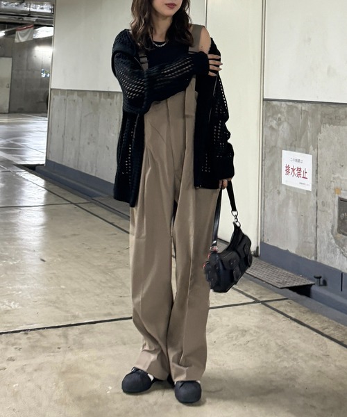 apres jour mignon(アプレジュールミニョン)の「【apresjour mignon SOIE】ユニセックスメッシュニットパーカー【ZOZOTOWN限定アイテム】(パーカー・レディース・ブラック/オレンジ/グレイッシュベージュ・MEDIUM/X-LARGE)」の6枚目の写真
