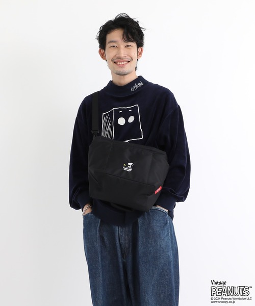 Manhattan Portage（マンハッタンポーテージ）の「Whitestone Tote Bag PEANUTS FW2024（トートバッグ・レディース・ブラック・SMALL）」の3枚目の写真