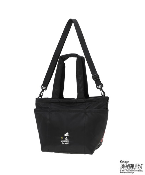 Manhattan Portage（マンハッタンポーテージ）の「Whitestone Tote Bag PEANUTS FW2024（トートバッグ・レディース・ブラック・SMALL）」の4枚目の写真