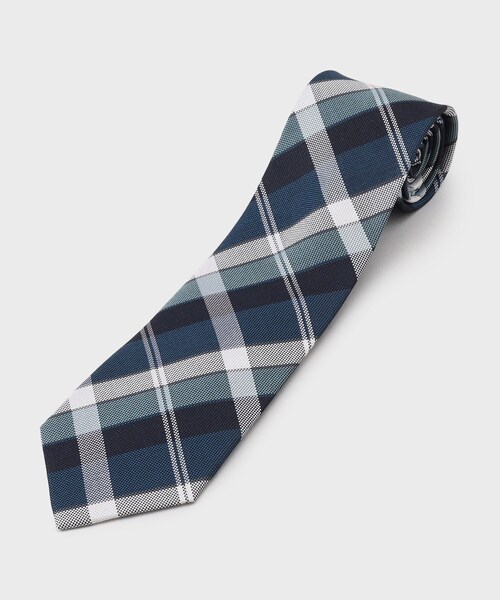 THE SHOP TK (ザ ショップ ティーケー )の「◆シルクチェックタイ ビジネス/ギフト(ネクタイ・メンズ・ブルーグリーン/ダークブラウン系3/ブルー系その他3/ブルー系その他5/モスグリーン系3/ワイン系1・00)」の4枚目の写真