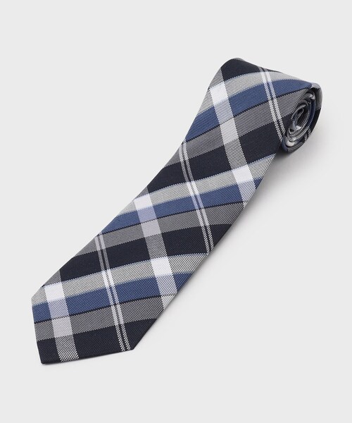 THE SHOP TK (ザ ショップ ティーケー )の「◆シルクチェックタイ ビジネス/ギフト(ネクタイ・メンズ・ブルーグリーン/ダークブラウン系3/ブルー系その他3/ブルー系その他5/モスグリーン系3/ワイン系1・00)」の1枚目の写真