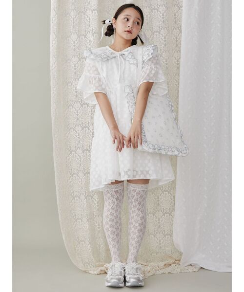 merry jenny（メリージェニー）の「【peichan.コラボ】くまちゃんとお友だちサーマルつけ襟（付け襟・レディース・オフホワイト・FREE）」の14枚目の写真