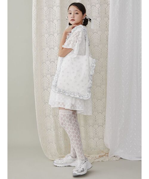 merry jenny（メリージェニー）の「【peichan.コラボ】くまちゃんとお友だちサーマルつけ襟（付け襟・レディース・オフホワイト・FREE）」の16枚目の写真