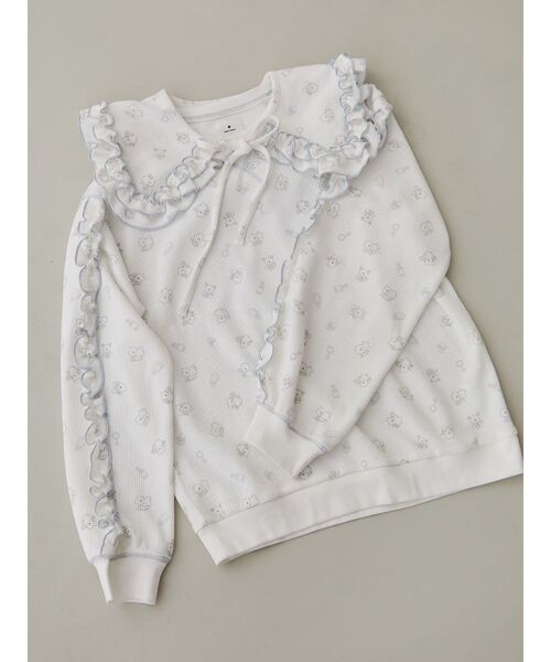 merry jenny（メリージェニー）の「【peichan.コラボ】くまちゃんとお友だちサーマルつけ襟（付け襟・レディース・オフホワイト・FREE）」の19枚目の写真