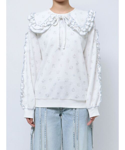 merry jenny（メリージェニー）の「【peichan.コラボ】くまちゃんとお友だちサーマルつけ襟（付け襟・レディース・オフホワイト・FREE）」の22枚目の写真