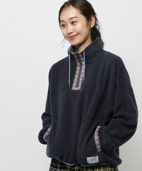 niko and...（ニコアンド）の「チロリアンフリースプルオーバー（その他トップス・レディース・パープル/ベージュ/ネイビー/ライトグレー・MEDIUM/LARGE）」の3枚目の写真