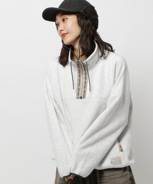 niko and...（ニコアンド）の「チロリアンフリースプルオーバー（その他トップス・レディース・パープル/ベージュ/ネイビー/ライトグレー・MEDIUM/LARGE）」の10枚目の写真