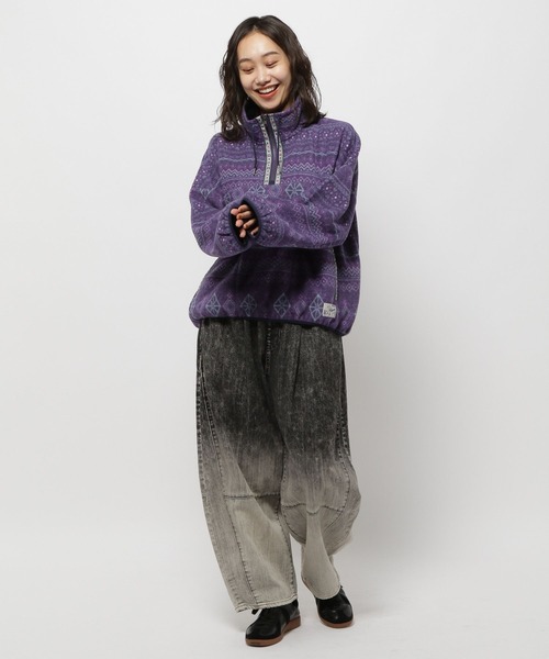 niko and...（ニコアンド）の「チロリアンフリースプルオーバー（その他トップス・レディース・パープル/ベージュ/ネイビー/ライトグレー・MEDIUM/LARGE）」の18枚目の写真