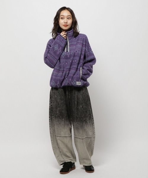 niko and...（ニコアンド）の「チロリアンフリースプルオーバー（その他トップス・レディース・パープル/ベージュ/ネイビー/ライトグレー・MEDIUM/LARGE）」の19枚目の写真