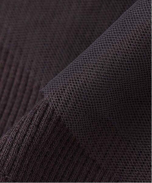 petit main（プティマイン）の「【リンク】チュールドッキング長T(キッズ)（Tシャツ/カットソー・キッズ・チャコール/ライトピンク/ブルーグレー・80ｃｍ/90cm/100cm/110cm/120cm/130cm）」の15枚目の写真