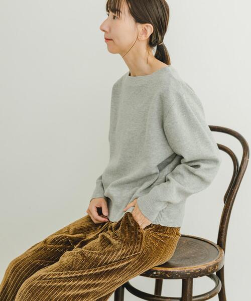 ITEMS URBANRESEARCH(アイテムズ アーバンリサーチ)の「ミラノリブボートネックニット(ニット/セーター・レディース・ベージュ/グレー/チャコールグレー・FREE)」の10枚目の写真