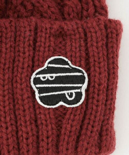 FRAPBOIS（フラボア）の「ケーブルワッチ キャップ（ニットキャップ/ビーニー・レディース・カーキ/オフホワイト/レッド/ブラック・FREE）」の6枚目の写真