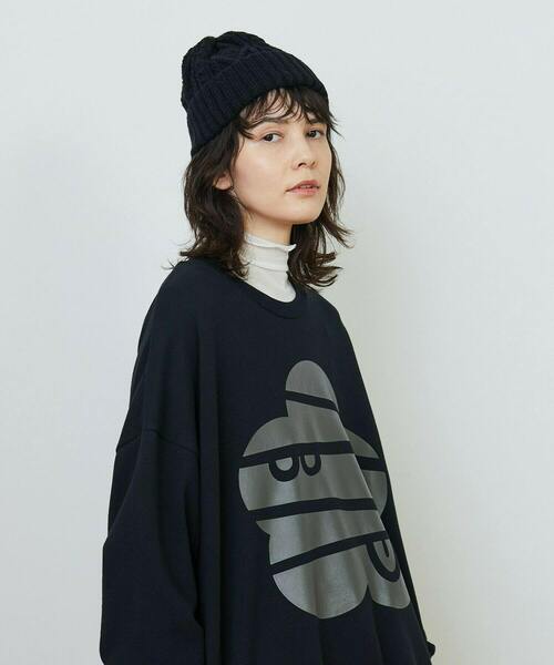 FRAPBOIS（フラボア）の「ケーブルワッチ キャップ（ニットキャップ/ビーニー・レディース・カーキ/オフホワイト/レッド/ブラック・FREE）」の14枚目の写真