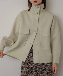 SENSE OF PLACE by URBAN RESEARCH | スタンドカラーニットブルゾン(ブルゾン)