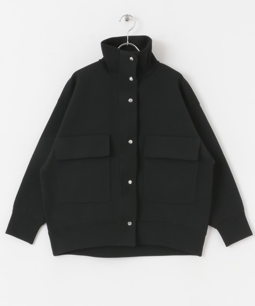 SENSE OF PLACE by URBAN RESEARCH(センスオブプレイスバイアーバンリサーチ)の「スタンドカラーニットブルゾン(ブルゾン・レディース・アイボリー/カーキ/ブラック・ONE)」の22枚目の写真