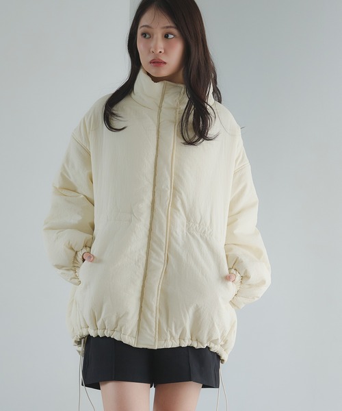 ラミースタンドブルゾン スタンドネックドロストブルゾン（ブルゾン）｜raffime（ラフィミー