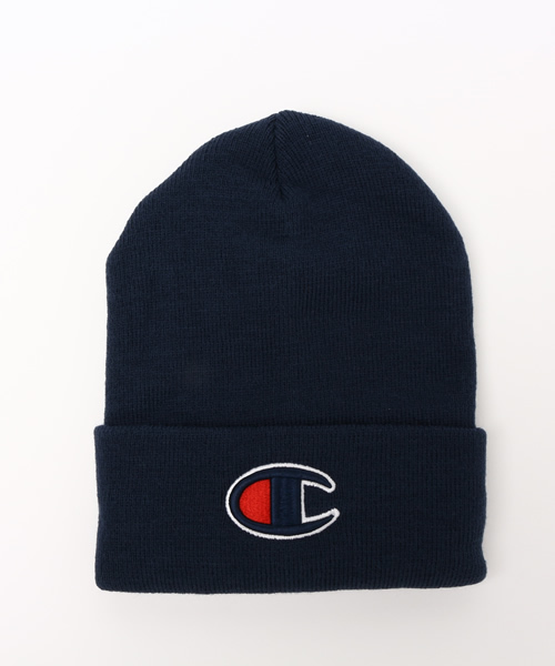 Champion(チャンピオン)の「ユニセックス チャンピオン アクリルビーニー ニット帽 Champion BIG C BEANIE CAP CP150414(ニットキャップ/ビーニー・レディース・ホワイト/ブラック/グレー/レッド/バーガンディー/ピンク/グリーン/ブルー/ネイビー・ONE SIZE)」の5枚目の写真