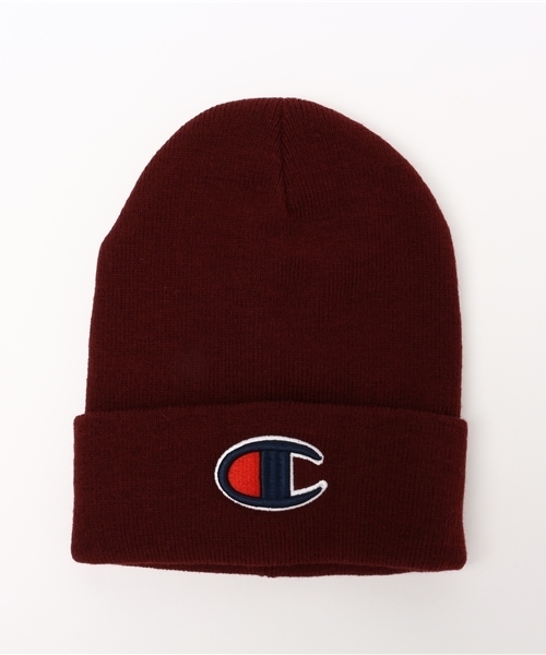 Champion(チャンピオン)の「ユニセックス チャンピオン アクリルビーニー ニット帽 Champion BIG C BEANIE CAP CP150414(ニットキャップ/ビーニー・レディース・ホワイト/ブラック/グレー/レッド/バーガンディー/ピンク/グリーン/ブルー/ネイビー・ONE SIZE)」の9枚目の写真